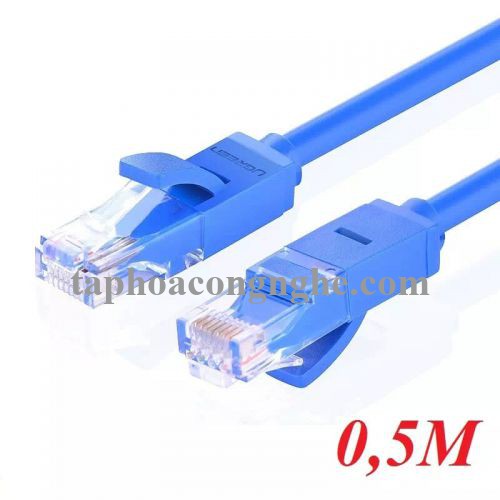 Ugreen 20157 0.5M Màu xanh Cáp mạng LAN CAT6 UPT NW102 30020157